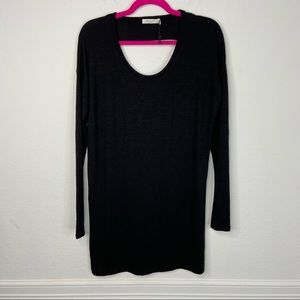 Rag & Bone Black Long Sleeve Back Cutout Top Size XS NWOT